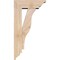 Ekena Millwork Funston Traditional Smooth Bracket w/ Offset Brace, Douglas Fir, 5 1/2"W x 14"D x 26"H BKT0604X14X26FST01SDF - alternate 2